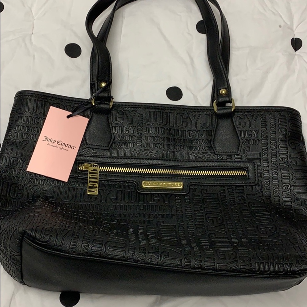 New Juicy Couture black tote medium